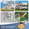 image:imageNilight RV Water Pressure Regulator for RV Camper Adjustable Handle Water Hose Pressure Regulator with Oil Filled Gauge and Inlet Screen Filter Brass Leadfree Reducer Valve for Camper Travel TrailerScrewdriver Adjustable  Oil Filled Gauge