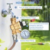 image:imageNilight RV Water Pressure Regulator for RV Camper Adjustable Handle Water Hose Pressure Regulator with Oil Filled Gauge and Inlet Screen Filter Brass Leadfree Reducer Valve for Camper Travel TrailerScrewdriver Adjustable  Oil Filled Gauge