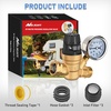 image:imageNilight RV Water Pressure Regulator for RV Camper Adjustable Handle Water Hose Pressure Regulator with Oil Filled Gauge and Inlet Screen Filter Brass Leadfree Reducer Valve for Camper Travel TrailerHandwheel adjustment  Oil Filled Gauge
