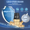image:imageNilight RV Water Pressure Regulator for RV Camper Adjustable Handle Water Hose Pressure Regulator with Oil Filled Gauge and Inlet Screen Filter Brass Leadfree Reducer Valve for Camper Travel TrailerHandwheel adjustment