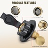 image:imageNilight RV Water Pressure Regulator for RV Camper Adjustable Handle Water Hose Pressure Regulator with Oil Filled Gauge and Inlet Screen Filter Brass Leadfree Reducer Valve for Camper Travel Trailer3 Inlet Check Valve Black