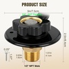 image:imageNilight RV Water Pressure Regulator for RV Camper Adjustable Handle Water Hose Pressure Regulator with Oil Filled Gauge and Inlet Screen Filter Brass Leadfree Reducer Valve for Camper Travel Trailer3 Inlet Check Valve Black