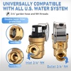 image:imageNilight RV Water Pressure Regulator for RV Camper Adjustable Handle Water Hose Pressure Regulator with Oil Filled Gauge and Inlet Screen Filter Brass Leadfree Reducer Valve for Camper Travel TrailerScrewdriver Adjustable  Oil Filled Gauge