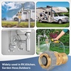 image:imageNilight RV Water Pressure Regulator for RV Camper Adjustable Handle Water Hose Pressure Regulator with Oil Filled Gauge and Inlet Screen Filter Brass Leadfree Reducer Valve for Camper Travel Trailer4050 psi