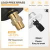 image:imageNilight RV Water Pressure Regulator for RV Camper Adjustable Handle Water Hose Pressure Regulator with Oil Filled Gauge and Inlet Screen Filter Brass Leadfree Reducer Valve for Camper Travel TrailerInlet Check Valve