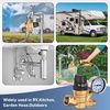 image:imageNilight RV Water Pressure Regulator for RV Camper Adjustable Handle Water Hose Pressure Regulator with Oil Filled Gauge and Inlet Screen Filter Brass Leadfree Reducer Valve for Camper Travel TrailerHandwheel adjustment