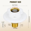 image:imageNilight RV Water Pressure Regulator for RV Camper Adjustable Handle Water Hose Pressure Regulator with Oil Filled Gauge and Inlet Screen Filter Brass Leadfree Reducer Valve for Camper Travel Trailer3 Inlet Check Valve White