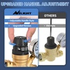 image:imageNilight RV Water Pressure Regulator for RV Camper Adjustable Handle Water Hose Pressure Regulator with Oil Filled Gauge and Inlet Screen Filter Brass Leadfree Reducer Valve for Camper Travel TrailerHandwheel adjustment  Oil Filled Gauge