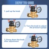 image:imageNilight RV Water Pressure Regulator for RV Camper Adjustable Handle Water Hose Pressure Regulator with Oil Filled Gauge and Inlet Screen Filter Brass Leadfree Reducer Valve for Camper Travel TrailerHandwheel adjustment