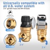 image:imageNilight RV Water Pressure Regulator for RV Camper Adjustable Handle Water Hose Pressure Regulator with Oil Filled Gauge and Inlet Screen Filter Brass Leadfree Reducer Valve for Camper Travel TrailerHandwheel adjustment