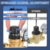 image:imageNilight RV Water Pressure Regulator for RV Camper Adjustable Handle Water Hose Pressure Regulator with Oil Filled Gauge and Inlet Screen Filter Brass Leadfree Reducer Valve for Camper Travel TrailerHandwheel adjustment