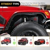 image:imageNilight TJ Rear Inner Fender Liners Fit for 1997 1998 1999 2000 2001 2002 2003 2004 2005 2006 Jeep Wrangler TJ amp LJ 2PCS Offroad Powder Coated Steel Splash Mud Guard Wheel Well Liner Covers2Pcs Front TJ  LJ 19972006