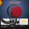 image:imageNilight Trailer Tail Light 2PCS 4Inch Round 40 LED Red Marker Clearance Stop Brake Turn Signal Running Taillight Surface Mount Grommet Plugs IP67 Waterproof for Trailer Truck Pickup Camper RV BUSRed 2Pcs 32Led