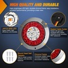 image:imageNilight Trailer Tail Light 2PCS 4Inch Round 40 LED Red Marker Clearance Stop Brake Turn Signal Running Taillight Surface Mount Grommet Plugs IP67 Waterproof for Trailer Truck Pickup Camper RV BUSRed Amber screws 2Pcs 16Led