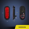 image:imageNilight Triple Tail Light 72LED 2PCS Stop Brake Turn Signals Reverse Back Up Running Lights with Iron Bracket Base IP67 Waterproof Fits Truck Trailer Camper Van RV Caravan2Pcs Trailer LightsBrackets