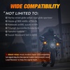 image:imageNilight Triple Tail Light 72LED 2PCS Stop Brake Turn Signals Reverse Back Up Running Lights with Iron Bracket Base IP67 Waterproof Fits Truck Trailer Camper Van RV CaravanMotorcycle Turn Signal Light Amber