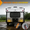 image:imageNilight Triple Tail Light 72LED 2PCS Stop Brake Turn Signals Reverse Back Up Running Lights with Iron Bracket Base IP67 Waterproof Fits Truck Trailer Camper Van RV CaravanAmber 24LED Lights Screws 2Pcs