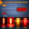 image:imageNilight Triple Tail Light 72LED 2PCS Stop Brake Turn Signals Reverse Back Up Running Lights with Iron Bracket Base IP67 Waterproof Fits Truck Trailer Camper Van RV CaravanTail Lights Screws wMarker Light