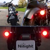 image:imageNilight Triple Tail Light 72LED 2PCS Stop Brake Turn Signals Reverse Back Up Running Lights with Iron Bracket Base IP67 Waterproof Fits Truck Trailer Camper Van RV CaravanClear turn signal light