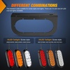 image:imageNilight Triple Tail Light 72LED 2PCS Stop Brake Turn Signals Reverse Back Up Running Lights with Iron Bracket Base IP67 Waterproof Fits Truck Trailer Camper Van RV Caravan2Pcs 6 RedAmber Tail Lights