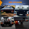 image:imageNilight Triple Tail Light 72LED 2PCS Stop Brake Turn Signals Reverse Back Up Running Lights with Iron Bracket Base IP67 Waterproof Fits Truck Trailer Camper Van RV Caravanred white amber