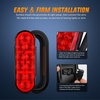 image:imageNilight Triple Tail Light 72LED 2PCS Stop Brake Turn Signals Reverse Back Up Running Lights with Iron Bracket Base IP67 Waterproof Fits Truck Trailer Camper Van RV Caravan2Pcs 6 Trailer Lights and Wire Harness