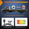 image:imageNilight Triple Tail Light 72LED 2PCS Stop Brake Turn Signals Reverse Back Up Running Lights with Iron Bracket Base IP67 Waterproof Fits Truck Trailer Camper Van RV CaravanMagnetic Trailer Lights