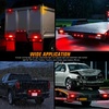 image:imageNilight Triple Tail Light 72LED 2PCS Stop Brake Turn Signals Reverse Back Up Running Lights with Iron Bracket Base IP67 Waterproof Fits Truck Trailer Camper Van RV CaravanTail Lights wMarker Light wID Light Bar