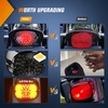 image:imageNilight Triple Tail Light 72LED 2PCS Stop Brake Turn Signals Reverse Back Up Running Lights with Iron Bracket Base IP67 Waterproof Fits Truck Trailer Camper Van RV CaravanSmoked Lens taillight