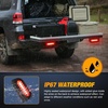 image:imageNilight Triple Tail Light 72LED 2PCS Stop Brake Turn Signals Reverse Back Up Running Lights with Iron Bracket Base IP67 Waterproof Fits Truck Trailer Camper Van RV Caravan2Pcs RedWhite Tail LightsBrackets