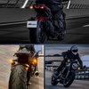 image:imageNilight Triple Tail Light 72LED 2PCS Stop Brake Turn Signals Reverse Back Up Running Lights with Iron Bracket Base IP67 Waterproof Fits Truck Trailer Camper Van RV CaravanMotorcycle Turn Signal Light RedAmber