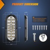 image:imageNilight Triple Tail Light 72LED 2PCS Stop Brake Turn Signals Reverse Back Up Running Lights with Iron Bracket Base IP67 Waterproof Fits Truck Trailer Camper Van RV CaravanWhite 24LED Lights Screws 2Pcs