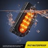 image:imageNilight Triple Tail Light 72LED 2PCS Stop Brake Turn Signals Reverse Back Up Running Lights with Iron Bracket Base IP67 Waterproof Fits Truck Trailer Camper Van RV Caravan2Pcs Amber Trailer LightsBrackets