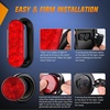image:imageNilight Triple Tail Light 72LED 2PCS Stop Brake Turn Signals Reverse Back Up Running Lights with Iron Bracket Base IP67 Waterproof Fits Truck Trailer Camper Van RV CaravanTail Lights wMarker Light wID Light Bar
