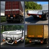 image:imageNilight Triple Tail Light 72LED 2PCS Stop Brake Turn Signals Reverse Back Up Running Lights with Iron Bracket Base IP67 Waterproof Fits Truck Trailer Camper Van RV Caravan2Pcs Amber Trailer LightsBrackets