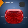 image:imageNilight Triple Tail Light 72LED 2PCS Stop Brake Turn Signals Reverse Back Up Running Lights with Iron Bracket Base IP67 Waterproof Fits Truck Trailer Camper Van RV CaravanRed Lens taillight