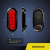 image:imageNilight Triple Tail Light 72LED 2PCS Stop Brake Turn Signals Reverse Back Up Running Lights with Iron Bracket Base IP67 Waterproof Fits Truck Trailer Camper Van RV Caravan2Pcs 6 Trailer Tail Lights