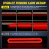 image:imageNilight Triple Tail Light 72LED 2PCS Stop Brake Turn Signals Reverse Back Up Running Lights with Iron Bracket Base IP67 Waterproof Fits Truck Trailer Camper Van RV Caravan2Pcs 3in1 9Inch Trailer Lights