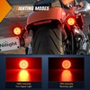 image:imageNilight Triple Tail Light 72LED 2PCS Stop Brake Turn Signals Reverse Back Up Running Lights with Iron Bracket Base IP67 Waterproof Fits Truck Trailer Camper Van RV CaravanClear turn signal light