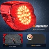 image:imageNilight Triple Tail Light 72LED 2PCS Stop Brake Turn Signals Reverse Back Up Running Lights with Iron Bracket Base IP67 Waterproof Fits Truck Trailer Camper Van RV CaravanRed Lens taillight