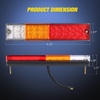 image:imageNilight Triple Tail Light 72LED 2PCS Stop Brake Turn Signals Reverse Back Up Running Lights with Iron Bracket Base IP67 Waterproof Fits Truck Trailer Camper Van RV Caravan2Pcs 20LED Trailer Tail Light