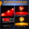 image:imageNilight Triple Tail Light 72LED 2PCS Stop Brake Turn Signals Reverse Back Up Running Lights with Iron Bracket Base IP67 Waterproof Fits Truck Trailer Camper Van RV CaravanTail Lights wMarker Light wID Light Bar