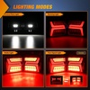 image:imageNilight Triple Tail Light 72LED 2PCS Stop Brake Turn Signals Reverse Back Up Running Lights with Iron Bracket Base IP67 Waterproof Fits Truck Trailer Camper Van RV CaravanMagnetic Trailer Lights