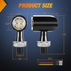 image:imageNilight Triple Tail Light 72LED 2PCS Stop Brake Turn Signals Reverse Back Up Running Lights with Iron Bracket Base IP67 Waterproof Fits Truck Trailer Camper Van RV CaravanMotorcycle Turn Signal Light RedAmber