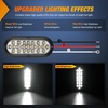 image:imageNilight Triple Tail Light 72LED 2PCS Stop Brake Turn Signals Reverse Back Up Running Lights with Iron Bracket Base IP67 Waterproof Fits Truck Trailer Camper Van RV CaravanWhite 24LED Lights Screws 2Pcs