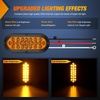 image:imageNilight Triple Tail Light 72LED 2PCS Stop Brake Turn Signals Reverse Back Up Running Lights with Iron Bracket Base IP67 Waterproof Fits Truck Trailer Camper Van RV CaravanAmber 24LED Lights Screws 2Pcs