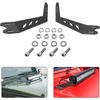 image:imageNilight 2PCS Hood Mounting Brackets for 20 LED Light Bar on Jeep Wrangler JK 20072017 2 Years Warranty 90040B BlackFor 20072017 JK