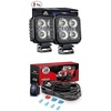 image:imageNilight Led Pods 2PCS 12W Flood Light Bar LED Work Light Led Off Road Lights with 12V 5Pin Rocker Switch 16AWG Wiring Harness Kit2 Lead 2 Years Warranty