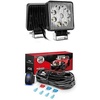 image:imageNilight Led Pods 2PCS 27W Spot LED Work Light Light Bar Led Off Road Lights with 12V 5Pin Rocker Switch 16AWG Wiring Harness Kit2 Lead 2 Years Warranty