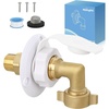 image:imageNilight RV Water Pressure Regulator for RV Camper Adjustable Handle Water Hose Pressure Regulator with Oil Filled Gauge and Inlet Screen Filter Brass Leadfree Reducer Valve for Camper Travel TrailerInlet Check ValveHose Elbow
